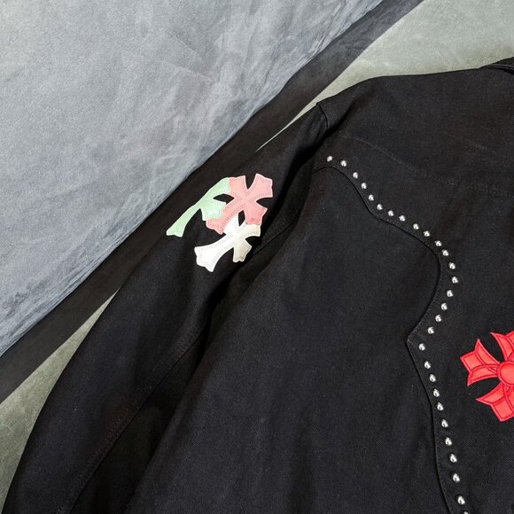 Chrome Hearts Riveted Heavyweight Denim Jacket - Picture 7 of 9